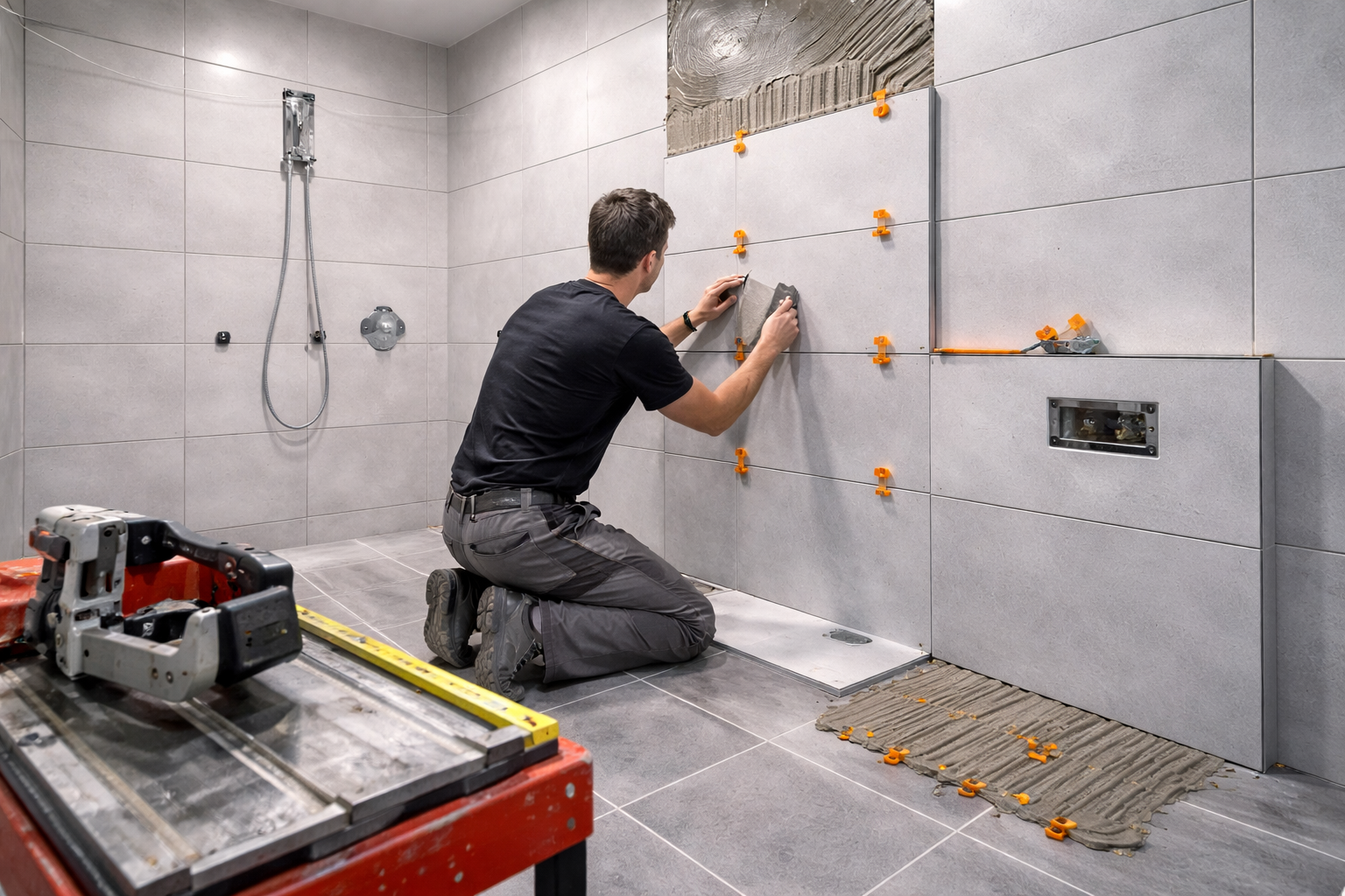 Hochwertige Fliesenarbeiten in einem modernen Bad bundesweit
